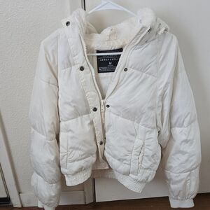 Aeropostale Ivory Quilted Jacket